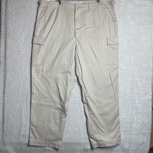 NWT Cabela's Outdoors Tan Cargo Pants Hiking Men Size 46/30